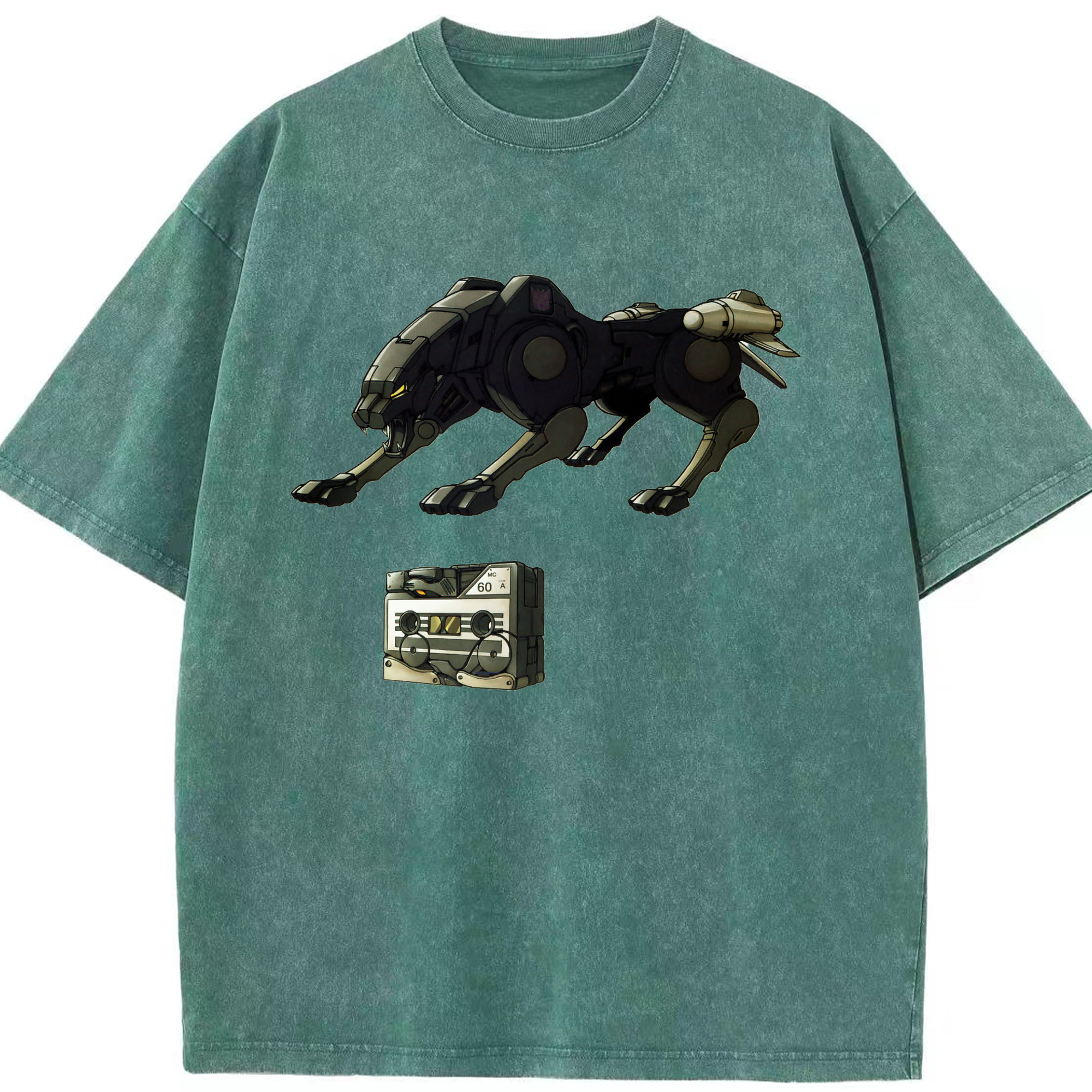 （画像用）  綿100% ヴィンテージ風 半袖Tシャツ（フロントプリント）